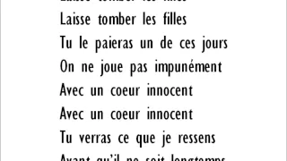 Salut les copains-Laisse tomber les filles LYRICS