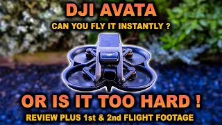 DJI AVATA DRONE - 1st FLIGHT CRASHS & REVIEW Watch Before You BUY the