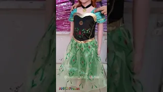 Frozen Anna Coronation Day Party Dress For the First Time in Forever | Putri Anna Coronation Hijau