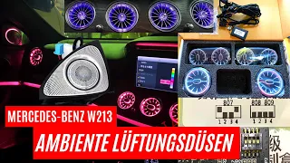 Beleuchtete Lüftungsdüsen | W213 Preis & Herstelleranleitung des Einbaus | Ambiente | Mercedes-Benz