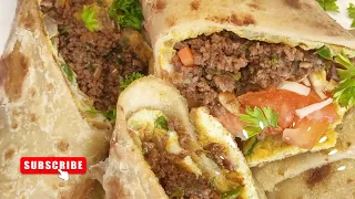 Beef Rolex Ugandan style,a Ugandan street food.