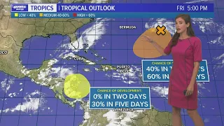 Friday evening tropical update: 2 spots to watch in Atlantic, Caribbean