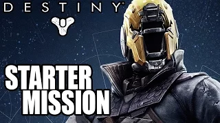 Destiny - Gameplay Walkthrough Part 1 STARTER MISSION - A Guardian Rises! (PS4, Xbox One)