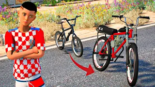 GTA V: MODS | TROQUEI UMA BICICLETA HUMILDE DE POBRE POR UMA SUPER BICICLETA DE RICO🔥