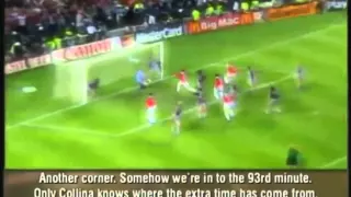 Man UTD   Bayern Munich 1999  Final Last 3 Minutes