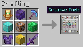 Minecraft UHC but you can craft CREATIVE MODE...