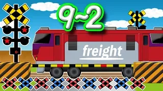 10 cargo freight train③【Railroad crossing animation】
