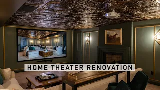 AMAZING Basement Home Theater Renovation (1920s Art Deco-inspired!)