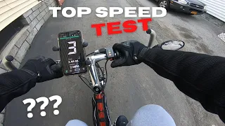 Electric Bike Top Speed Test (1000w Motor)