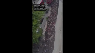 Nicki Minaj fans line the streets of Camden Town