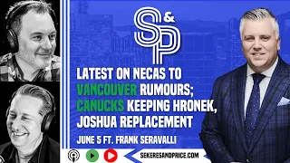 Frank Seravalli on Martin Necas in Vancouver, Canes’ D, Canucks keeping Hronek, replacing Joshua,