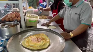 BEST Rotee Banana Egg at Night Market in Lamphun, Thailand on Christmas Day 2022