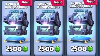 LEGENDÄRE KÖNIGSTRUHE ÖFFNEN! Mega Chest Opening! Clash Royale deutsch