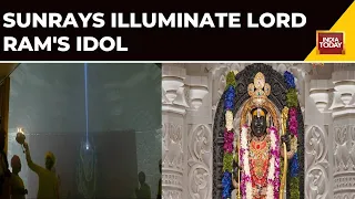 Sunrays Illuminate Lord Ram's Idol | Devotees Celebrate Ram Navami In Ayodhya | India Today