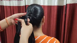 Beautiful Ponytail Braid Hairstyle With Clutcher ||Doorway to Beauty