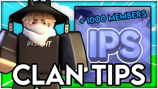 How To Make A SUCCESSFUL Clan.. *TIPS & TRICKS* (Roblox Bedwars)