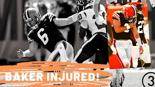 Browns QB Baker Mayfield returns after appearing to injure shoulder vs. Texans