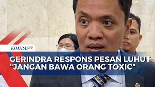 Soal Luhut Pesan Prabowo Jangan Bawa Orang Toxic, Begini Respons Gerindra