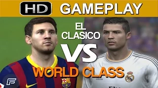 FIFA 15 Gameplay - Barcelona vs Real Madrid [1080p HD PS4] World Class Mode