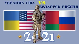 Украина США VS Беларусь Россия 🇺🇦 Армия 2021 🚩 Сравнение военной мощи