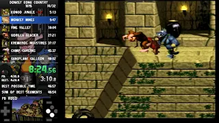 Donkey Kong Country speedrun 101% 47:38