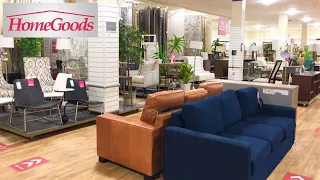 HOMEGOODS FURNITURE SOFAS ARMCHAIRS COFFEE TABLES DECOR SHOP WITH ME SHOPPING STORE WALK THROUGH