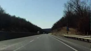 Pennsylvania Turnpike - Northeast Extension (Interstate 476 Exits 95 to 74) southbound (Part 1/2)