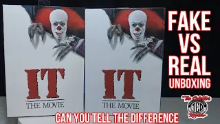 IT Fake Vs Real Pennywise Neca Action Figure Unboxing