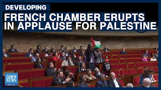 French Chamber Erupts in Applause as MP Sébastien Delogu Supports Palestine | Dawn News English