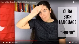 How to Sign "Friend" in ASL & CUBA Sign Language
