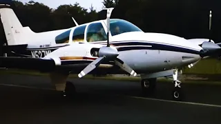 Baron C55 - Start Up & Taxi!