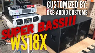 Martin audio ws18x 600w RMS dxb speaker + dxb qsr3 power Amp! [Customized by: dxbAudioCustoms]