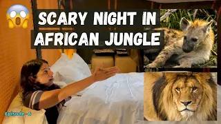 Our Scary Night Experience In African Jungle Tent With Animals| Luxury Jungle Tent Tour In Africa