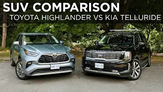 2020 Toyota Highlander vs 2020 Kia Telluride | SUV Comparison | Driving.ca