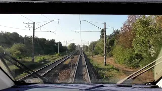 Kyiv-Korosten Intercity Train Ride (HD front view)