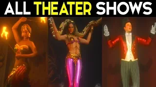 Red Dead Redemption 2: ALL VAUDEVILLE THEATER SHOWS / RDR2 free roam gameplay