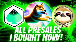 ALL PRESALES I AM IN!🚨 (Crypto Presales)