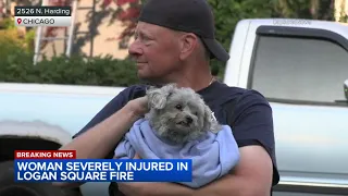 Woman in grave condition, dog resuscitated after Logan Square fire