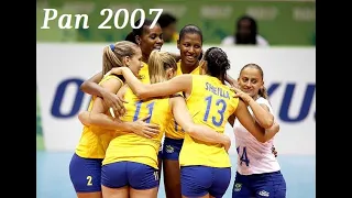 Pan Rio 2007 Brasil x Estados Unidos - Semifinal - Vôlei Feminino