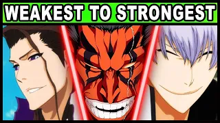 All 24 Bleach Captains RANKED from Weakest To Strongest! (Every Gotei 13 Captain in Bleach Ranked)