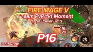 【Frostborn: Coop Survival】Fire Mage V Team PvP/1v1 Moment🔥❗ Over Power Dmg #frostborn #firemage #pvp