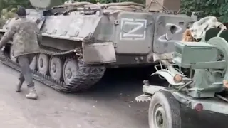 UR-77 mine clearing vehicle, two more MT-LB armoured vehicles & ZU-23-2 23mm auto-cannon in Kharkiv.