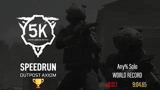 [SCP: 5K] v0.12.1 Outpost Axiom Solo Speedrun (World Record)