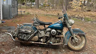 FOR SALE April 2024.   All original, original paint 1954 Harley Davidson.