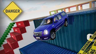 BeamNG Drive - Cars vs Stairs #15