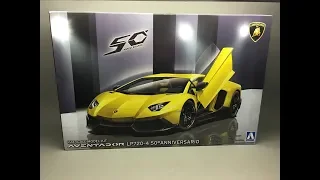 Unboxing: Aoshima Lamborghini Aventador LP720-4 50th Anniversario