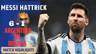 Messi Hattrick 🔥 Argentina vs Bolivia 6-1 Hіghlіghts & All Goals 2023 🔥Messi Hattrick Goals Today