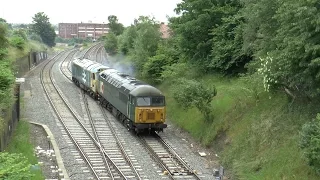 56303 takes "50021 Rodney" on 0Z50 to Butterley from Tyseley