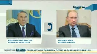 Н.Назарбаев поздравил В.Путина с окончанием Олимпиады