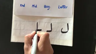 Writing  ل in the beginning, middle & End